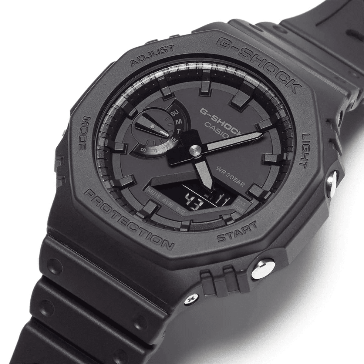 Casio G-SHOCK GA 2100 1A1 Carbon Core Octagonal Black oak reloj deportivo  negro para caballero - TIME El Salvador