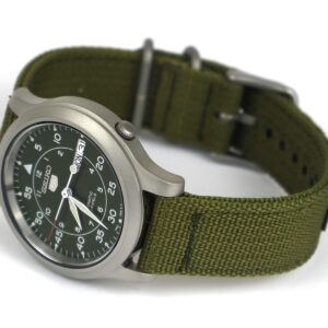 Seiko-SNK805-Automatic-Khaki-Dial-Stainless-Steel-Watch-with-Green-Canvas_03-min
