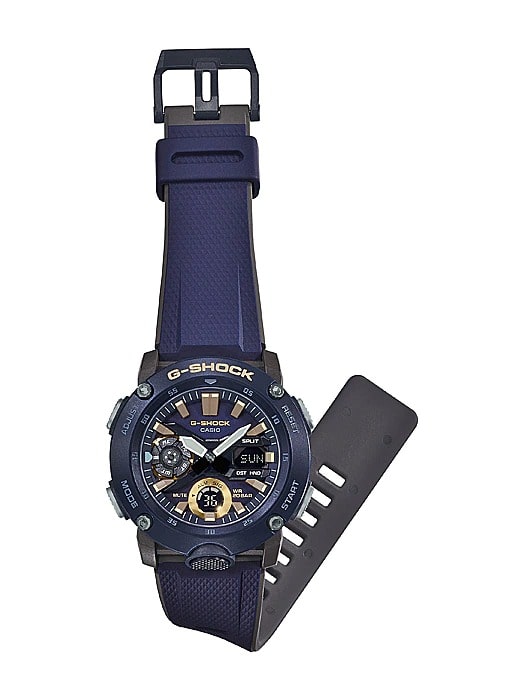 Casio G-Shock Reloj de cuarzo de resina azul jaspeado GA110HT-2A para  hombre, Azul, Reloj de cuarzo, digital