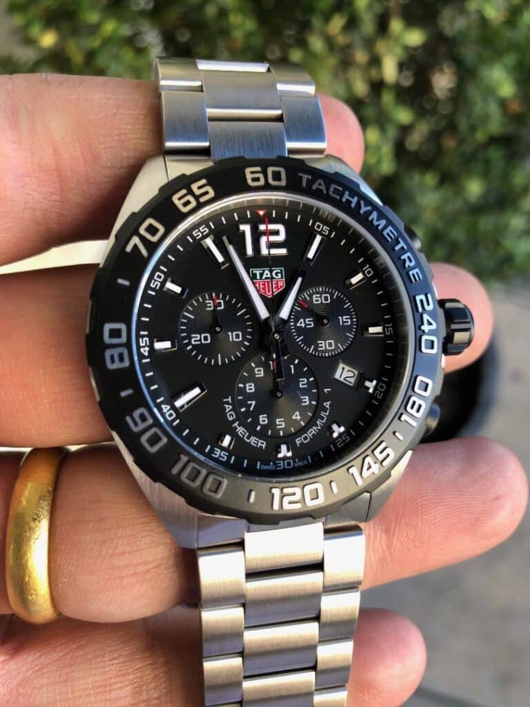 Tag Heuer 'Formula 1' Reloj suizo de cuarzo de vestir de acero inoxidable,  color: plateado, para hombre, modelo: CAZ1010.BA0842
