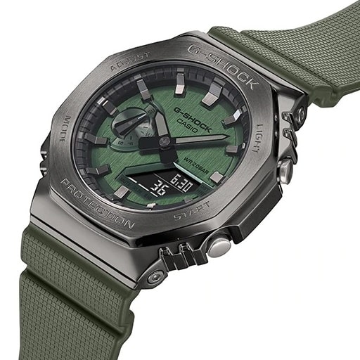 Casio G-Shock GM-2100B-3AR A Metal-Covered reloj deportivo verde para hombre  - TIME El Salvador