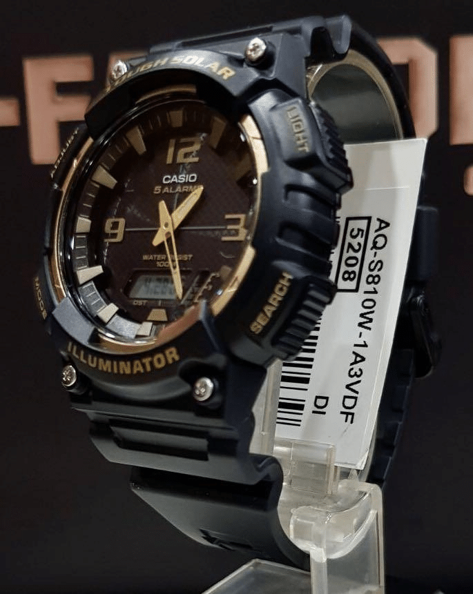 Casio Tough Solar AQ-S810W-1AVCF - Reloj deportivo combinado para hombre