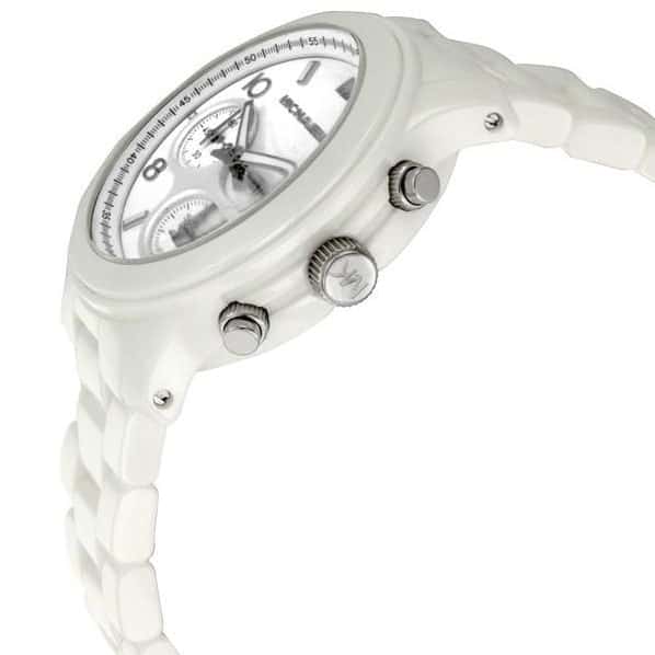 Michael Kors Ceramic Chronograph Quartz White Dial MK5161 reloj blanco para  mujer - TIME El Salvador