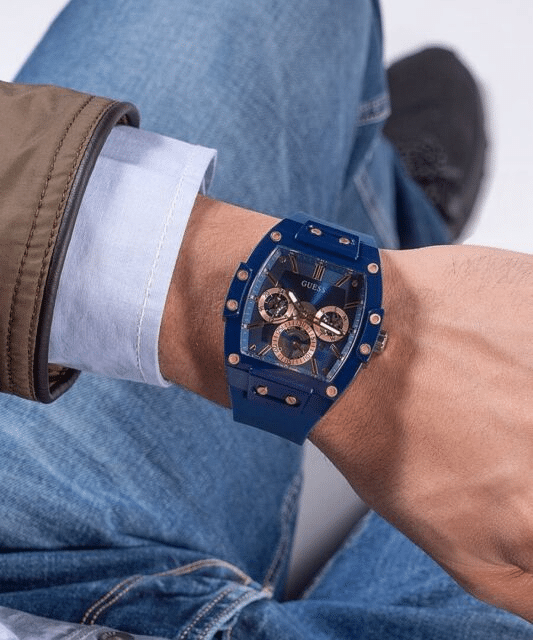 Guess Phoenix Blue Rectangular GW0203G7 reloj deportivo azul casual para  hombre - TIME El Salvador