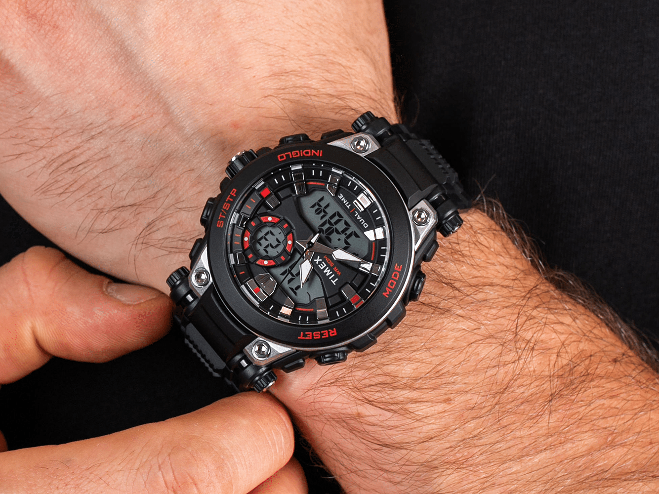 Timex The Guard DGTL TW5M30800 reloj deportivo negro para hombre - TIME El  Salvador