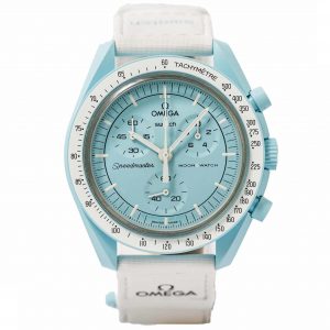 Swatch X Omega MoonSwatch Mission To Uranus Baby Blue SO33L100