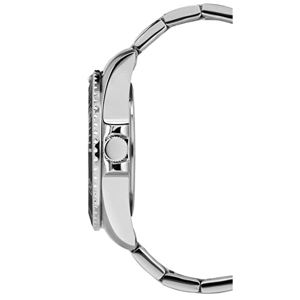 Reloj Timex para hombre TW2R584009J de lectura sencilla, tablero color  blanco, pulso en acero inoxidable color plata, banda de expansión 