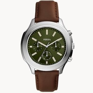 Fossil Windfield Multifunction Brown Leather BQ2627