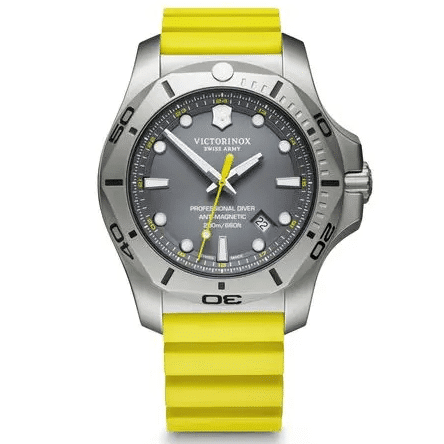 Victorinox I.N.O.X Professional Diver Bright Yellow 241844 reloj dial gris para hombre