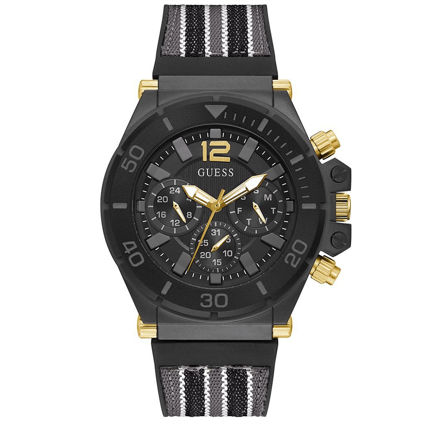 Guess Pilot Black and Grey GW0415G3 reloj brazalete tricolor para hombre