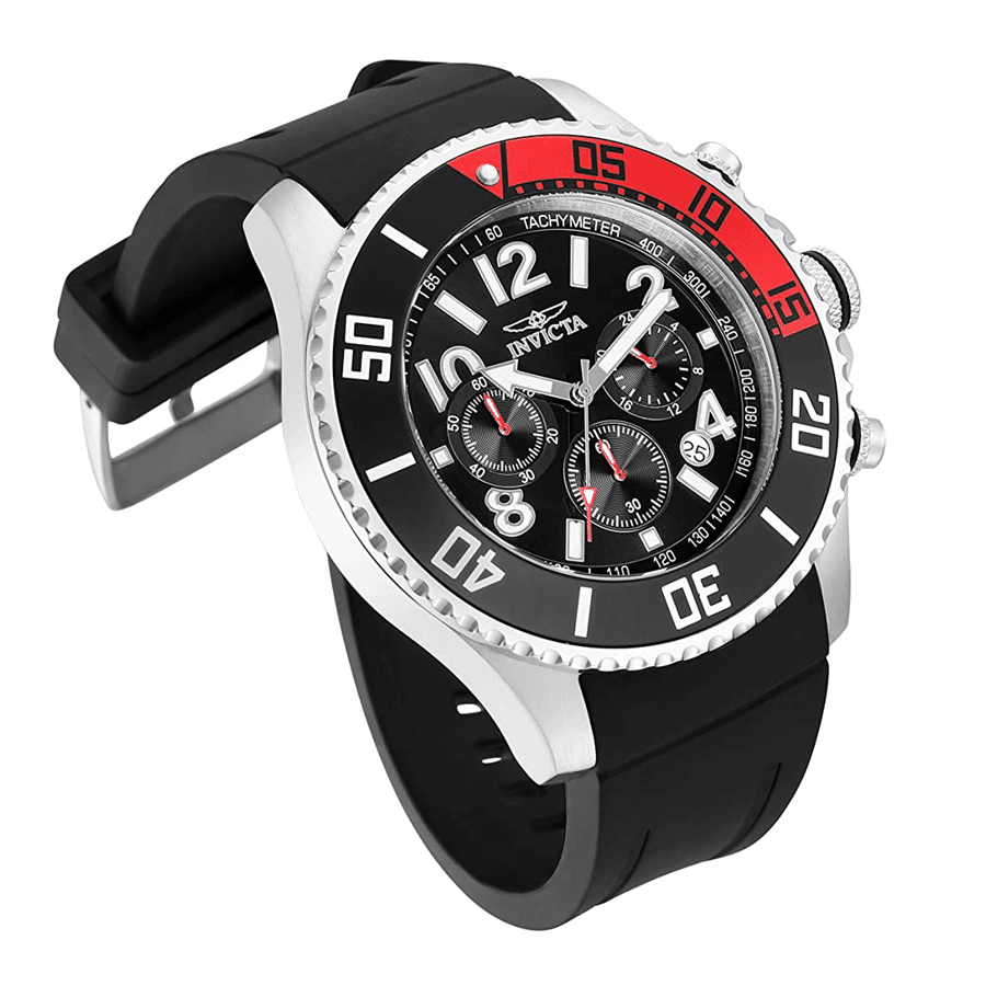 Invicta Pro Diver Black and Red 15145 reloj negro deportivo para hombre -  TIME El Salvador