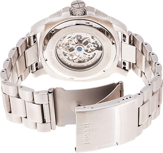 Fossil Modern Machine Skeleton ME3081 reloj automatico acero inoxidable  plata para hombre - TIME El Salvador