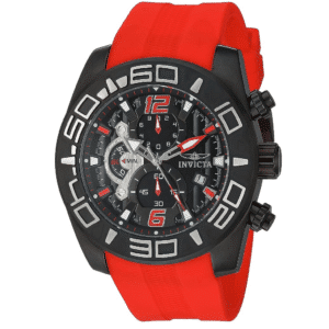Invicta Pro Diver Rubber Band 22810 reloj deportivo de poliuretano rojo para hombre